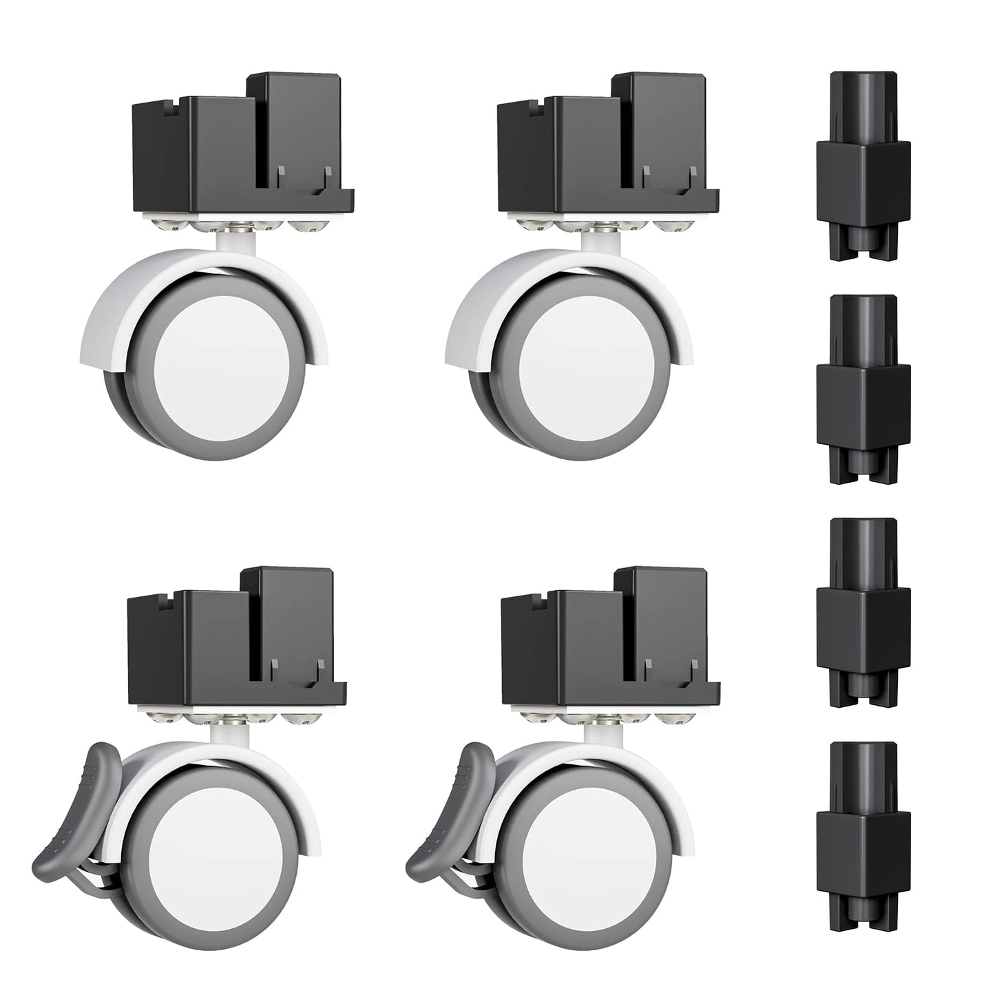 BUCATSTATE Cage 2.0 Universal Wheel & Stacking Accessories, Cage 2.0 Accessories That Support Moving and Stacking (Cage 2.0, Black)