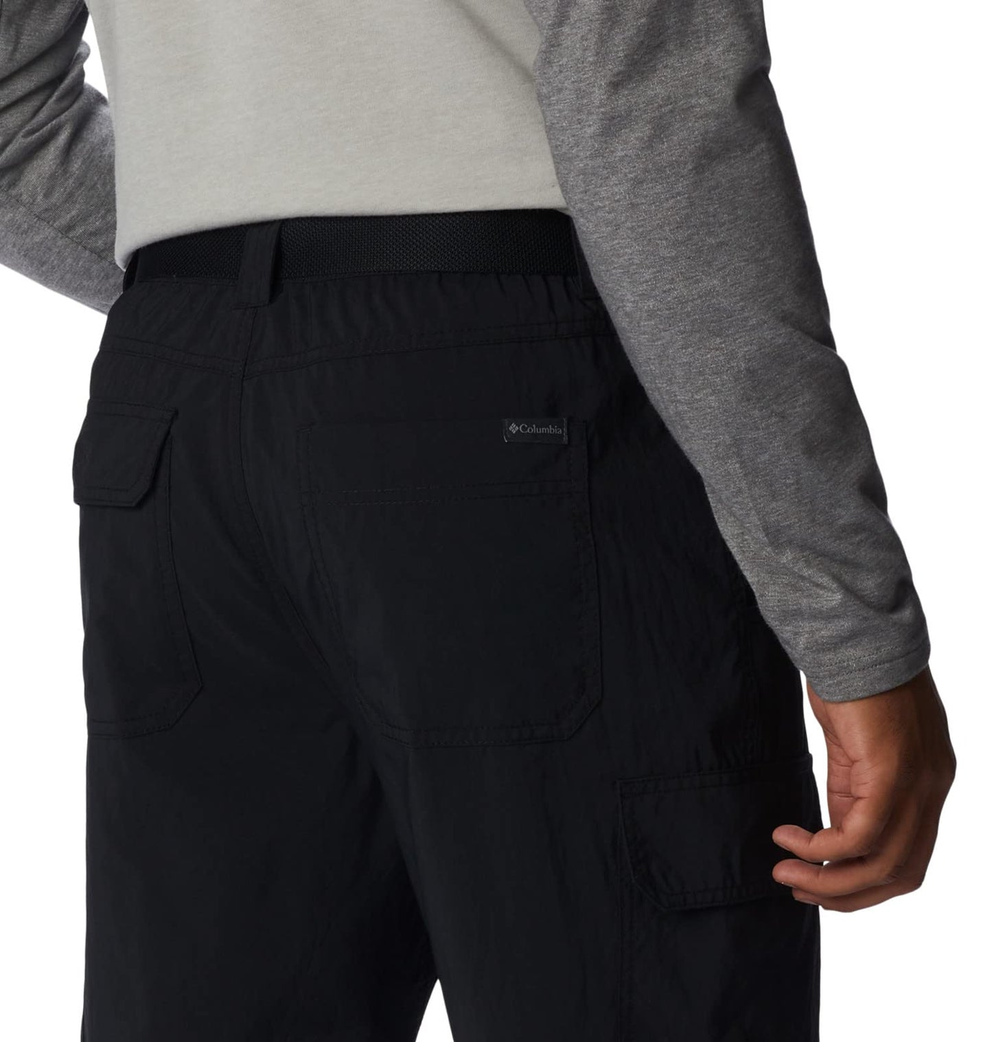 Columbia Mens Silver Ridge Utility Hiking Pant, Black, 38 x 32