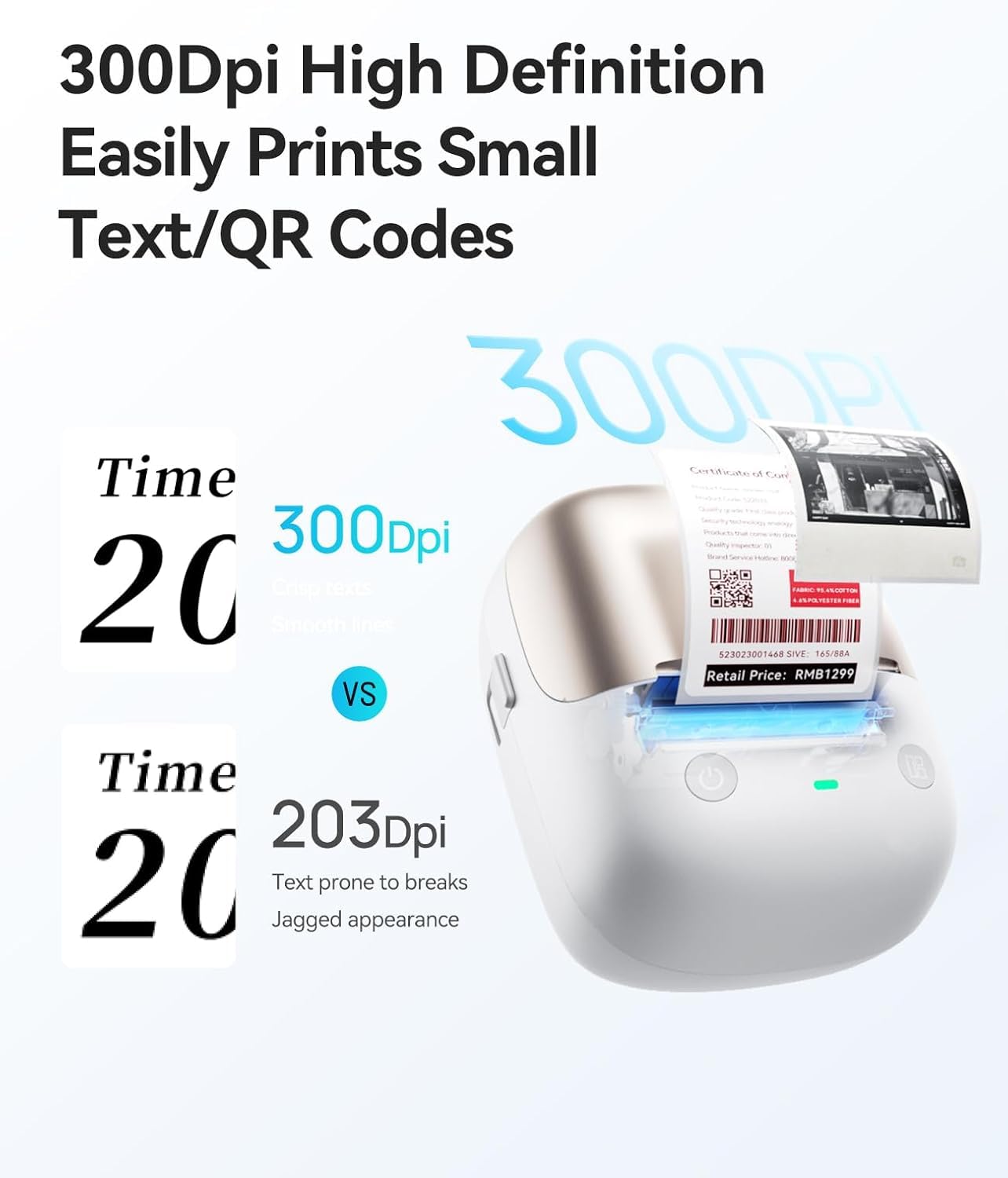 NIIMBOT B2 Pro Label Maker Machine with Tape, Mini Portable Thermal Sticker Printer, 300DPI HD Red and Black Monochrome Printing