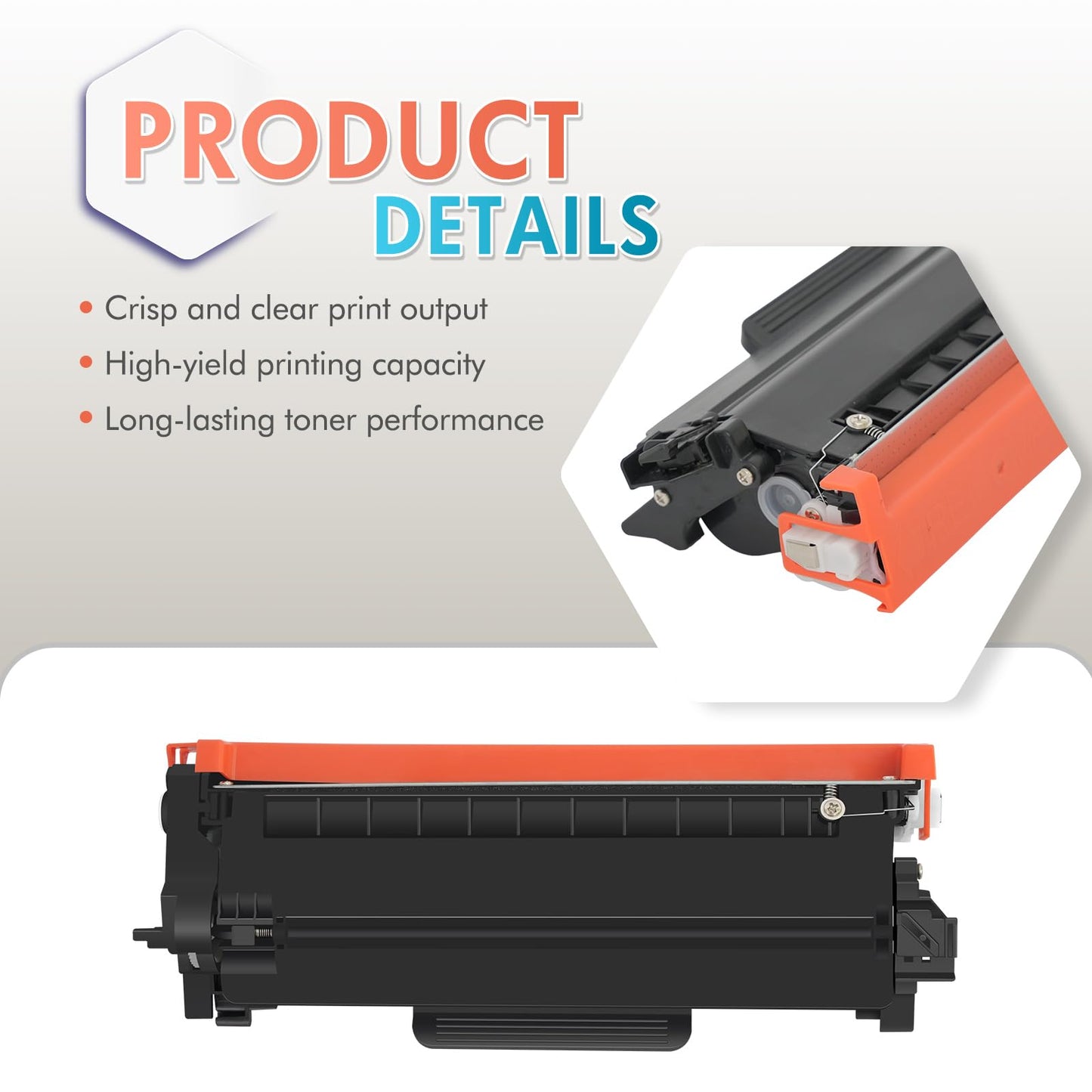 Inkalfa Compatible TN760 Toner Cartridge: Replacement for Brother TN760 TN730 TN-760 TN 760 730 TN-730 for DCP-L2550DW HL-L2390DW MFC-L2710DW MFC-L2750DW MFC-L2730DW Printer Ink (Black, 4-Pack)