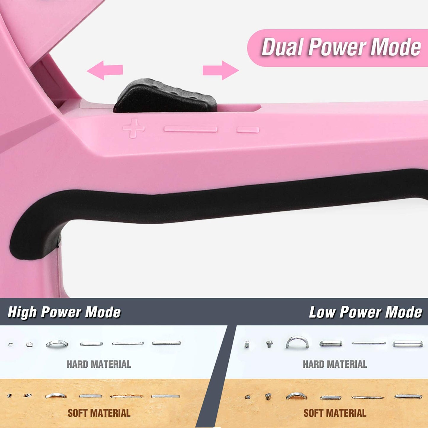 WORKPRO 6-in-1 Manual Staple Gun Kit, Pink Hand Brad Nailer with 4000pcs Staples, Portable Stapler for Upholstery, Crafts, Light Material Repair, Decoration, DIY, Furniture, and Carpentry