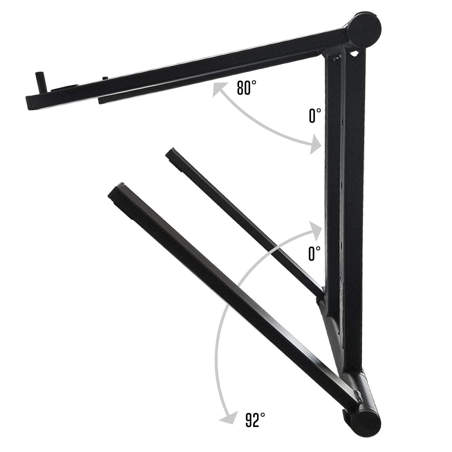 AXA AXCESSABLES DJ Laptop Stand with Travel Bag | Portable Foldable Aluminum Laptop Stand for Laptops up to 15 inches and 20lbs | No Assembly Required, Includes Carrying Bag