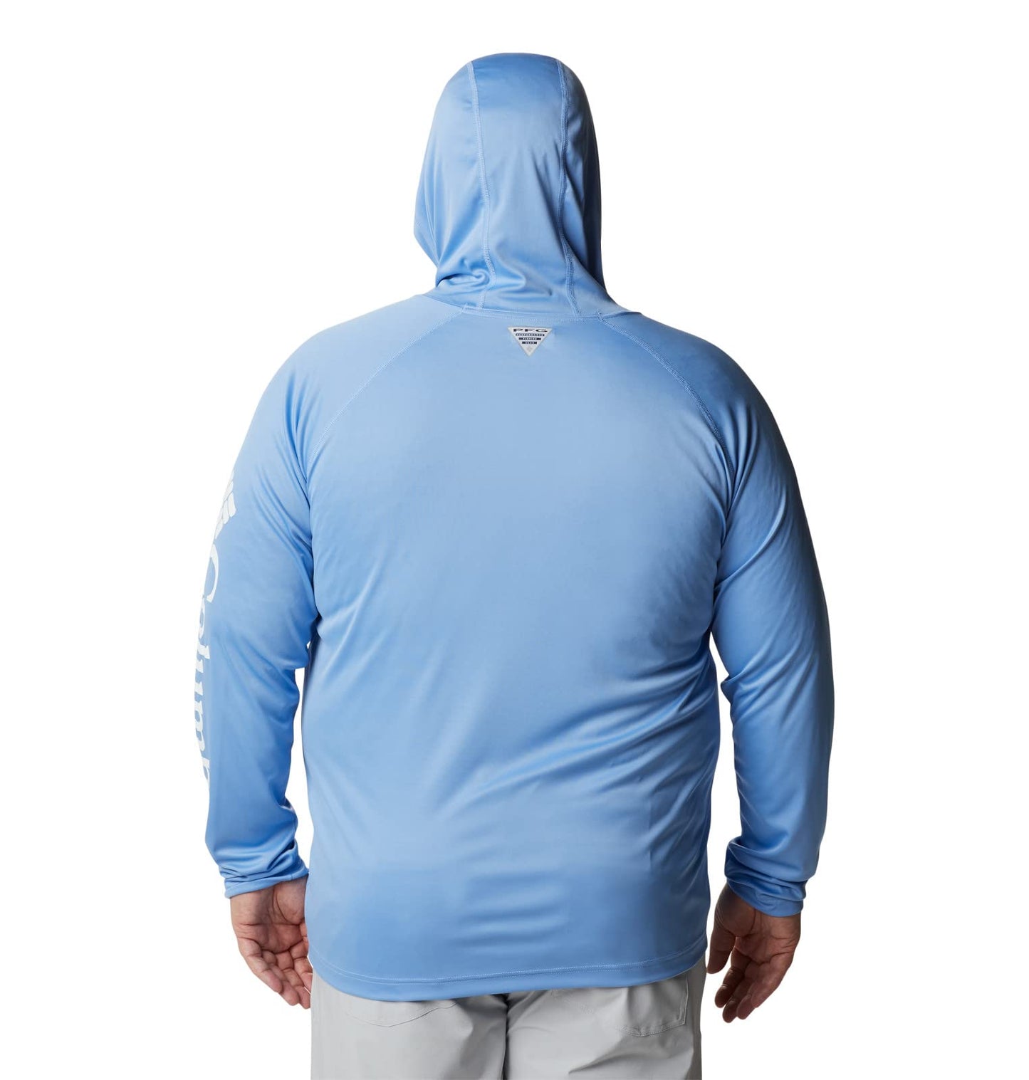 Columbia Men's Terminal Tackle Hoodie, White Cap/White Logo, Medium
