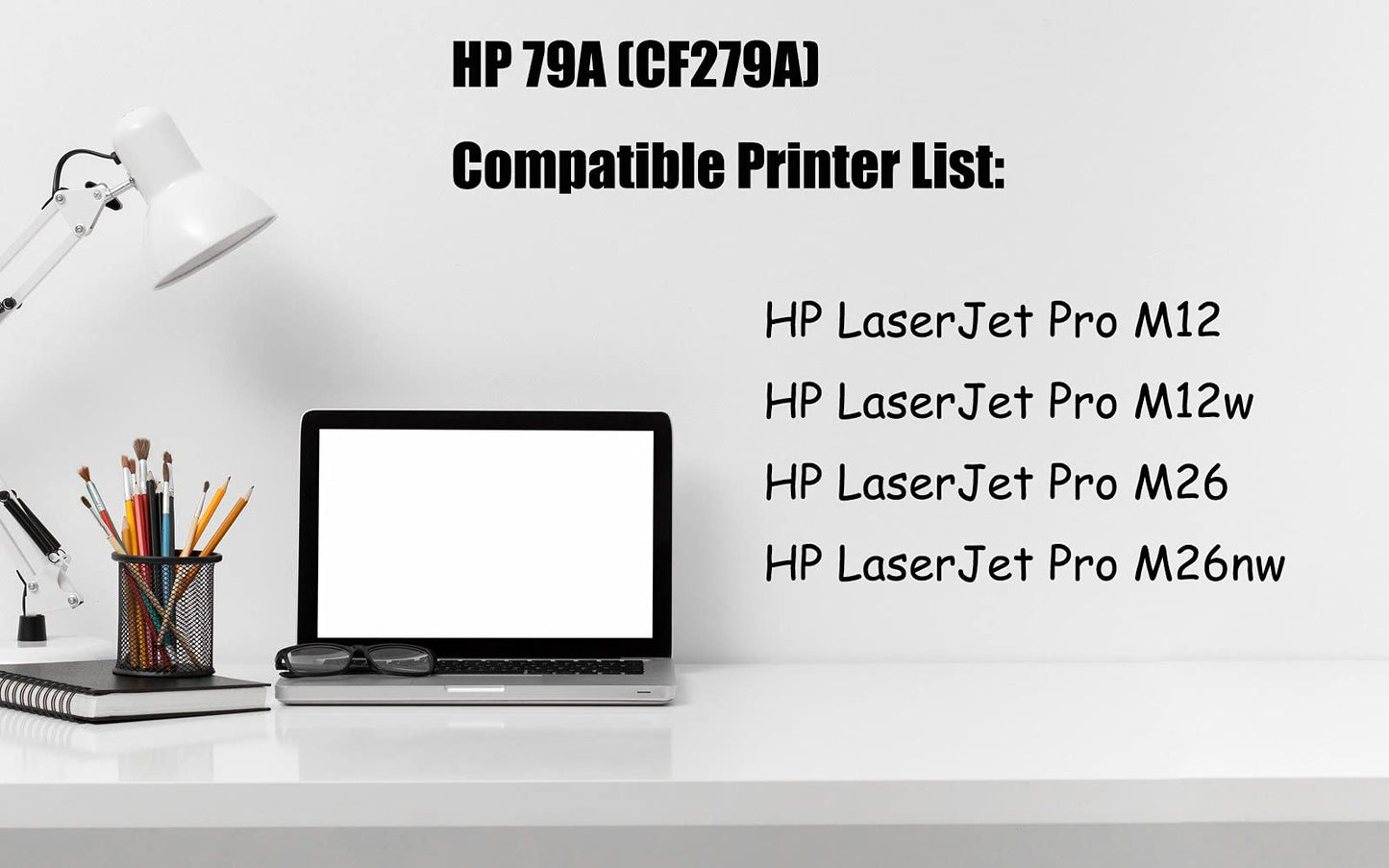 Ultra Toner® Compatible Replacement for HP 79A CF279A Toner Cartridge 79a cf279a hp79a HP79A CF279 LaserJet Pro MFP M26a MFP M26nw M12a M12w (2 PK)