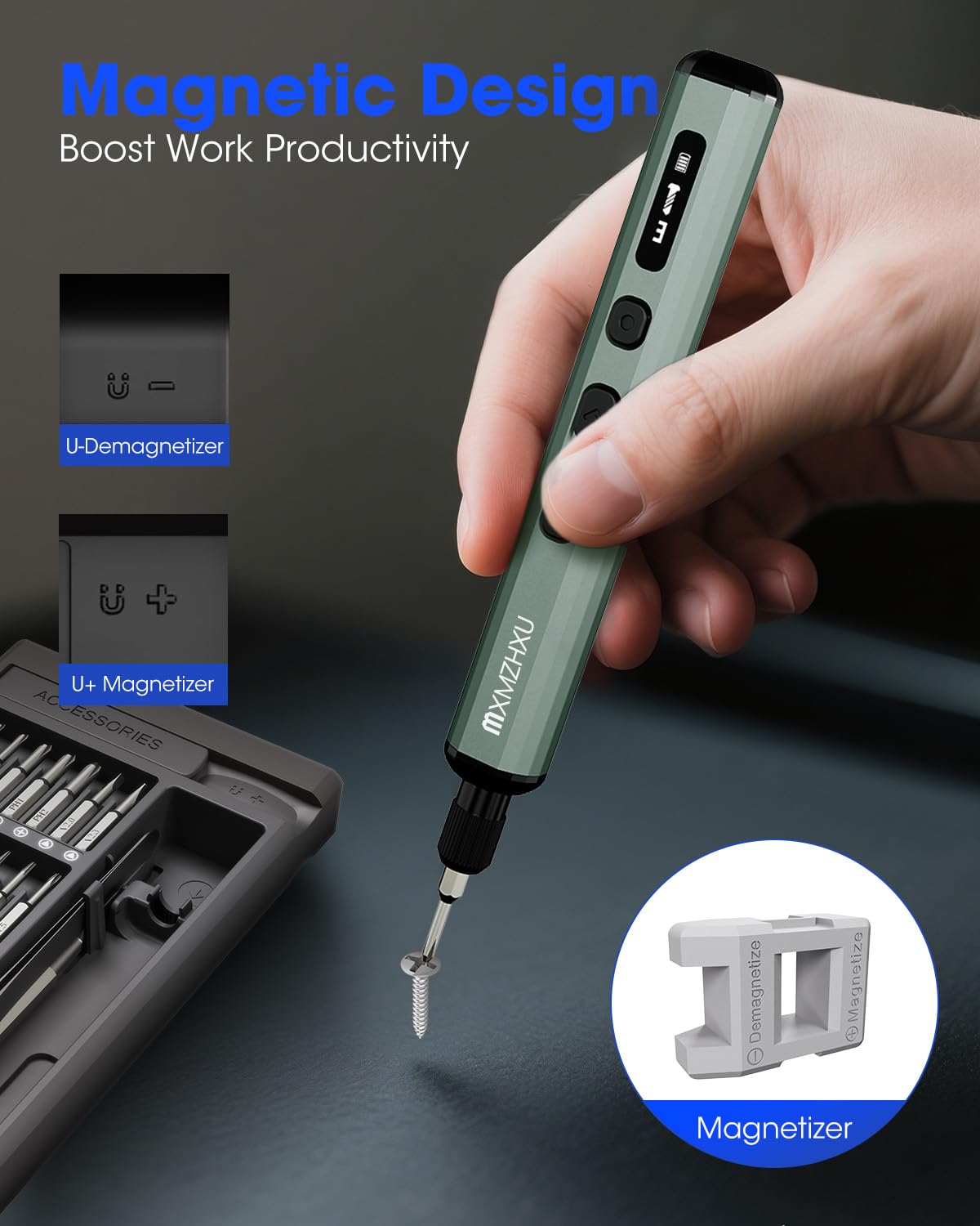 Mini Electric Screwdriver Set, Precision Screwdriver Set with 5 Torque,Magnetic Storage, Repair Tool Kit for PC, RC, Phone, Camera, Laptop (68)