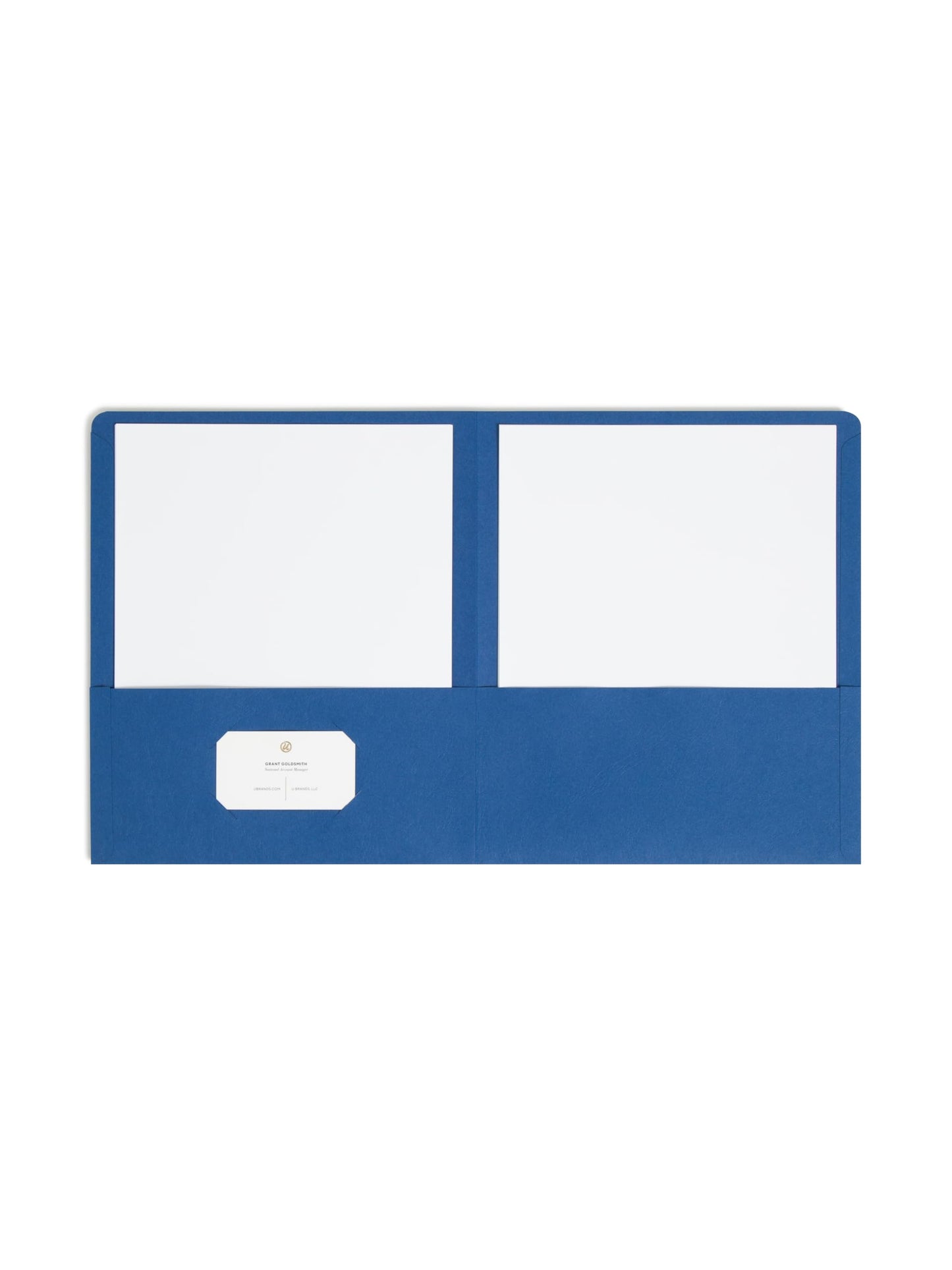 Smead Two-Pocket Folders, 50-Pack, Letter Size, Assorted Colours, Textured Stock, Business Card Slot, for School, Business Presentations and Home Office Document Organization