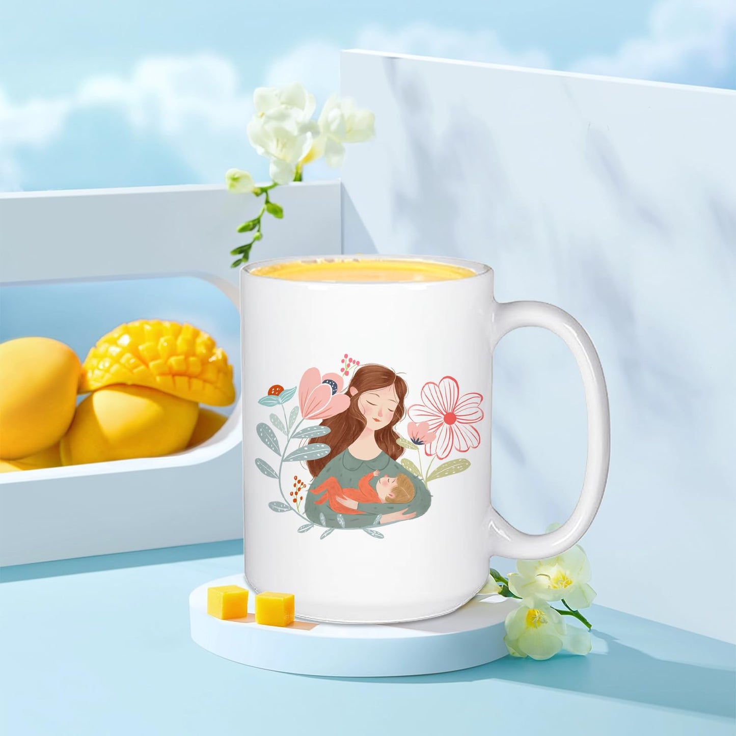 Sublimation Mugs 15 oz Set of 12 Bulk White Ceramic Coffee Mug Tazas para Sublimacion Sublimation Ceramic-Coated Cups Sublimation Blank Mugs for Milk Latte Hot Cocoa and DIY Gifts (15.0 Fluid Ounces)