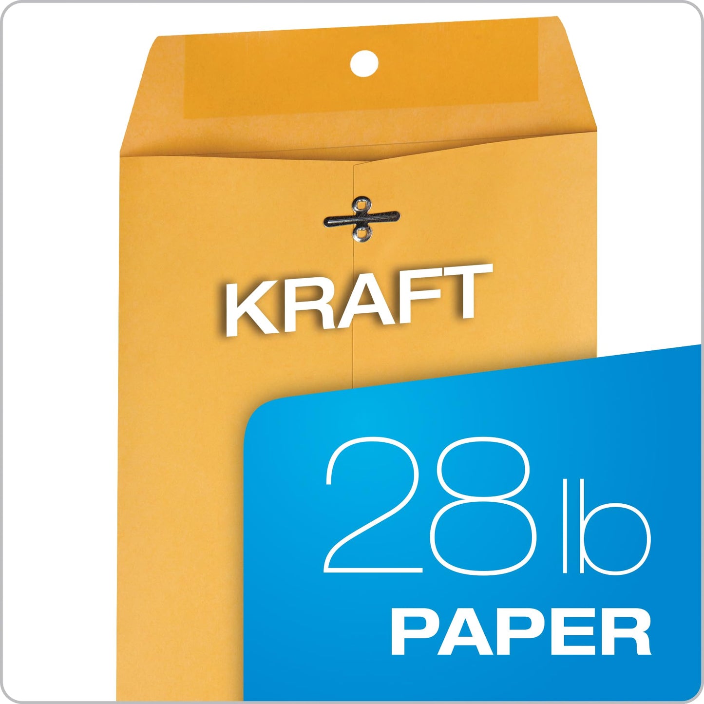 Quality Park Clasp Envelopes, 6.5 X 9.5-Inch, Brown Kraft, Box of 100 (37863)