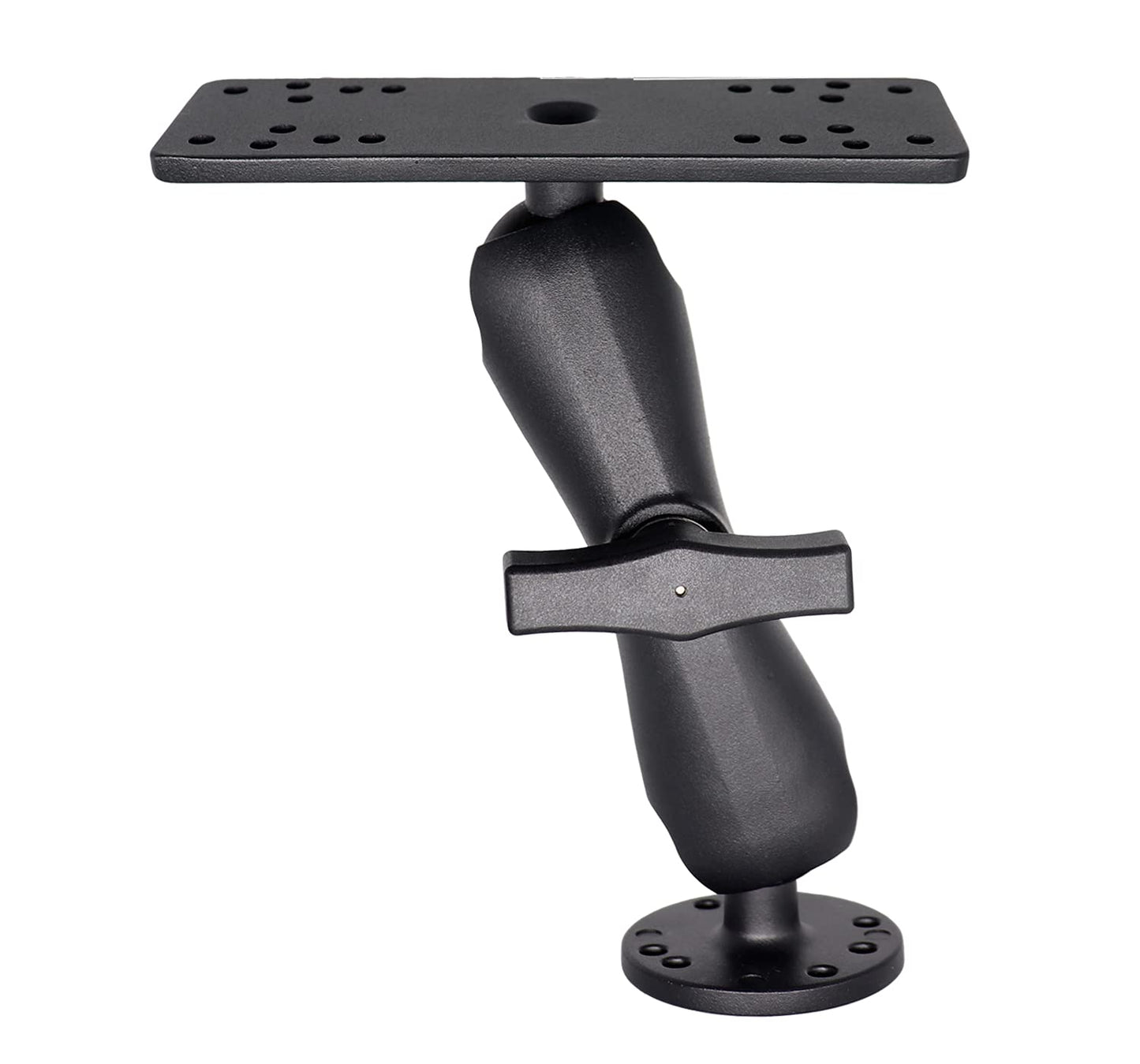 WINDFRD 1.5" Ball Medium Arm Marine Electronic Mount, Fish Finder Mount, Universal Mounting Plate with 1.5 inches / 38mm / C Size Ball Adapters, Compatible with Humminbird, Garmin, Lowrance and More