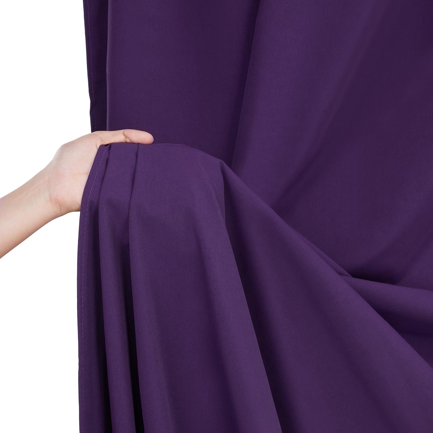 Purple Backdrop Curtains: 6 Panels 5ft x 10ft Polyester Photo Backdrop Drapes - Halloween Party Photography Background Decorations