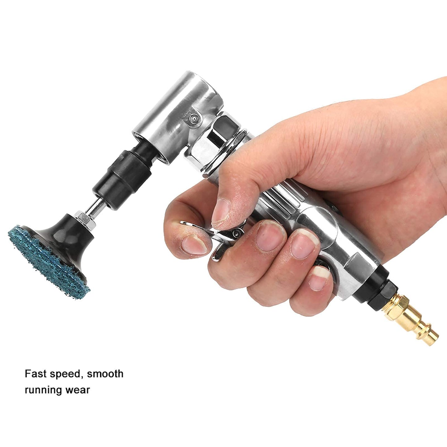 Tyenaza Air Grinder Die Grinder, Angle Die Grinder Pneumatic Die Grinder Industrial Grade 90 Degrees Air Angle Grinder with 2inch Grinding Disc MBSP, Air Straight Grinder Die Grinder Kit