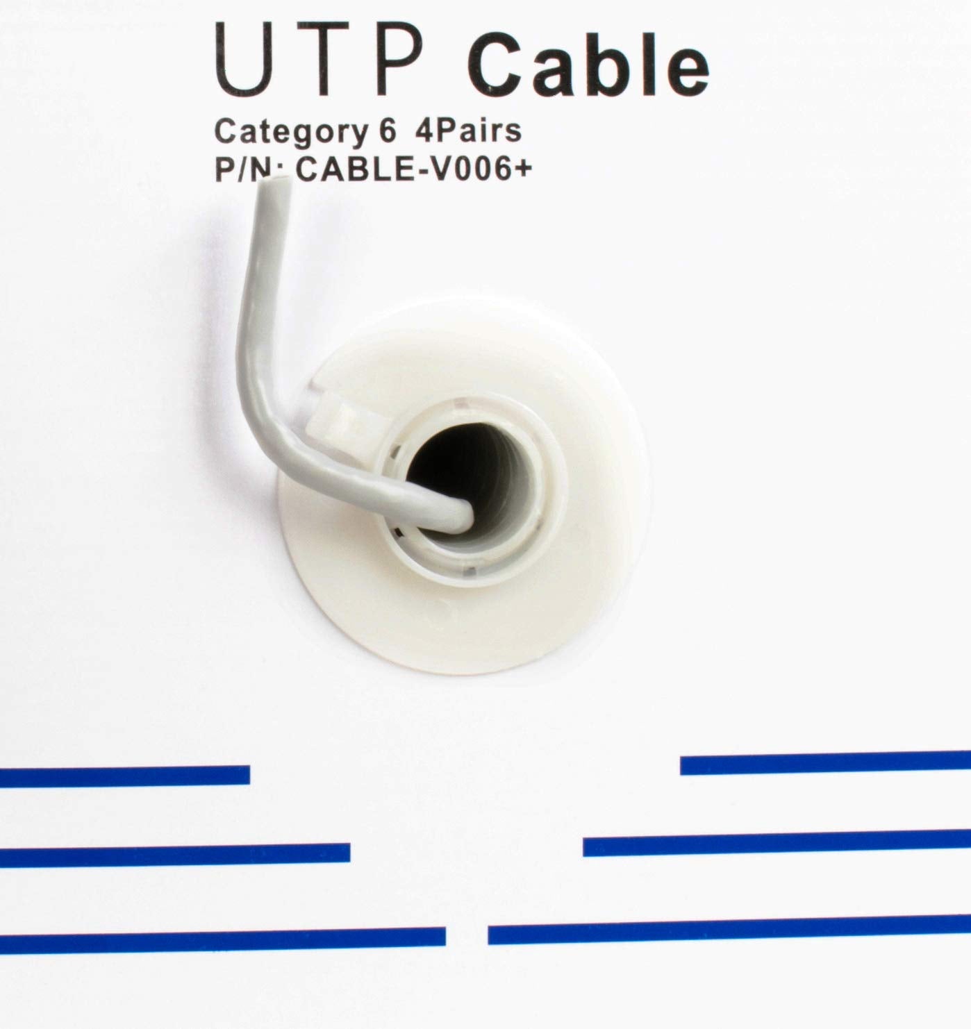 VIVO 500 ft Bulk Cat6 Wire, CCA Ethernet Cable, 23 AWG, UTP Pull Box, LAN Network, Gray, CABLE-V006