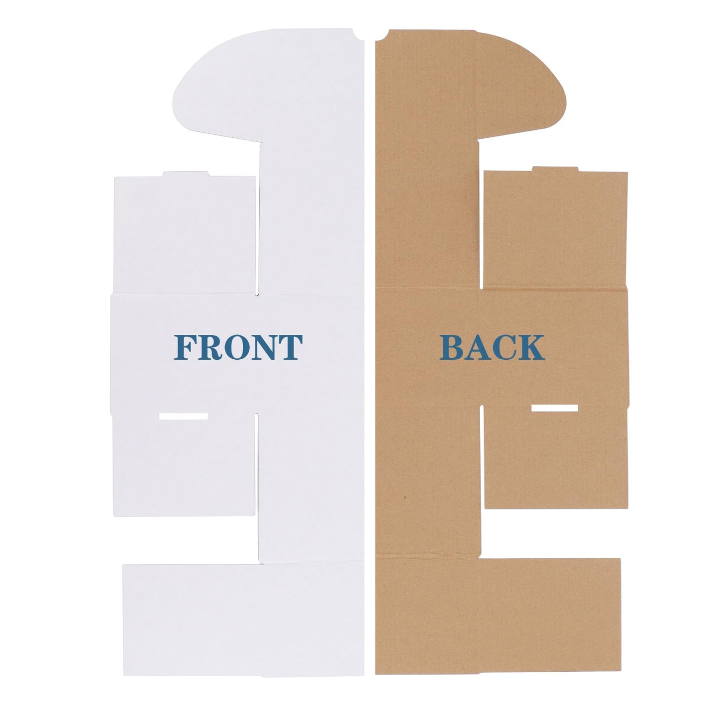 ZBEIVAN 12x6x4 White Shipping Boxes Set of 25, Corrugated Cardboard Mailer Boxes for Packaging Small Business Mailing Gifts