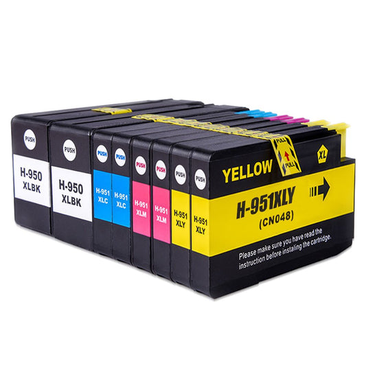 Compatible HP 950 951 Ink Cartridges Replacement for HP 950XL 951XL Ink Work with HP Officejet 8100 8600 8610 8620 8630 8640 8660 8615 8625 251DW 276DW (2BK/2C/2M/2Y)