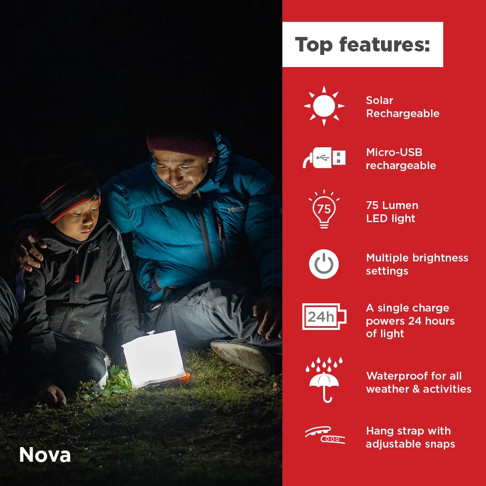 LuminAID PackLite Nova USB Solar Inflatable Waterproof Light