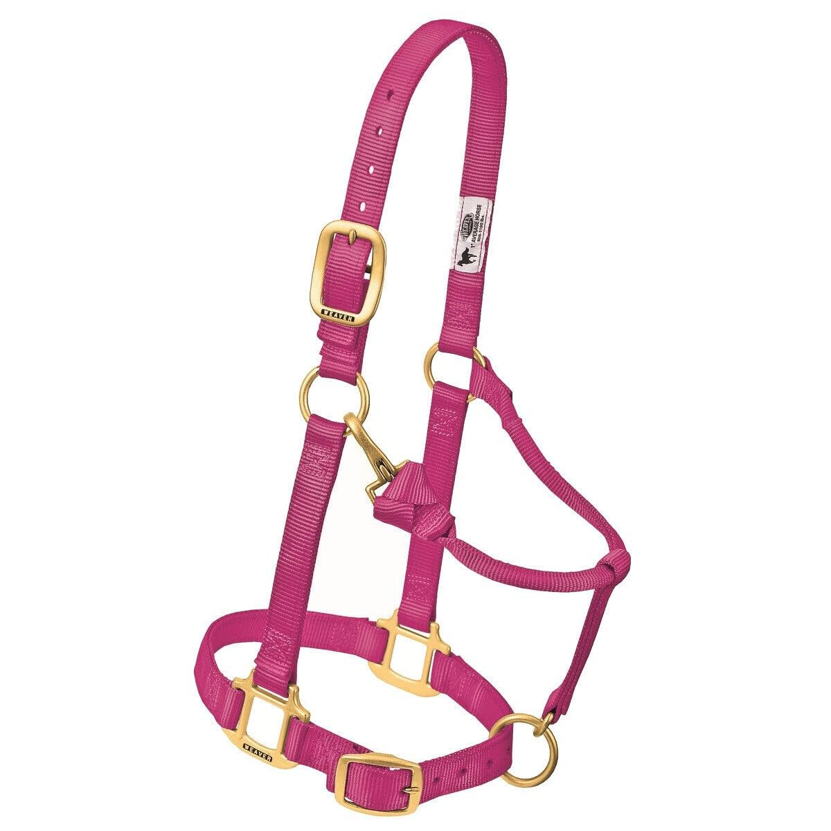 Weaver Leather Original Adjustable 3/4-Inch Weanling/Pony Chin and Throat Snap Halter, Purple