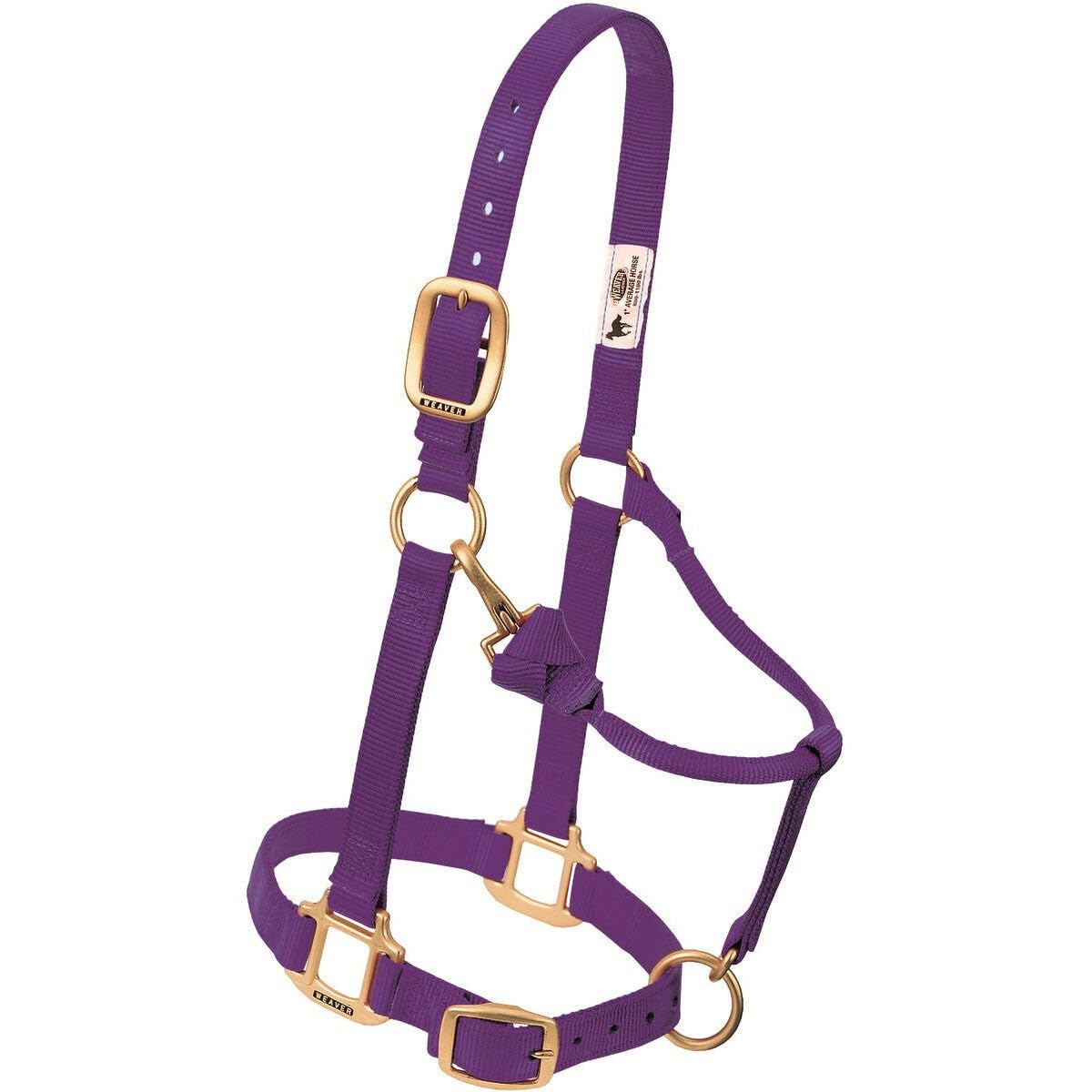 Weaver Leather Original Adjustable Nylon Horse Halter, Average Horse, Orange