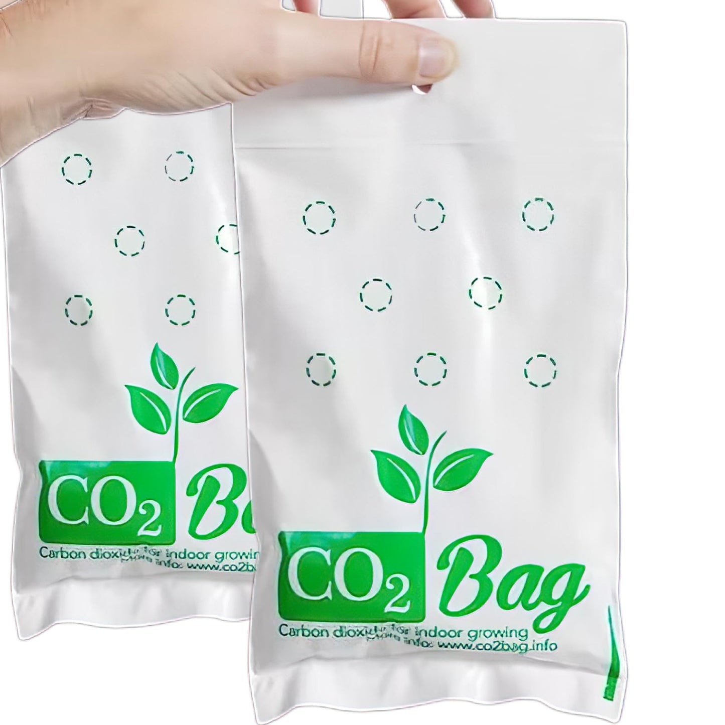 CO2BAG® M for Effective Growth | Improves Taste, Color & Yield | Compact & Maintenance-Free for Indoor Growing and Greenhouses. -2-Pack-