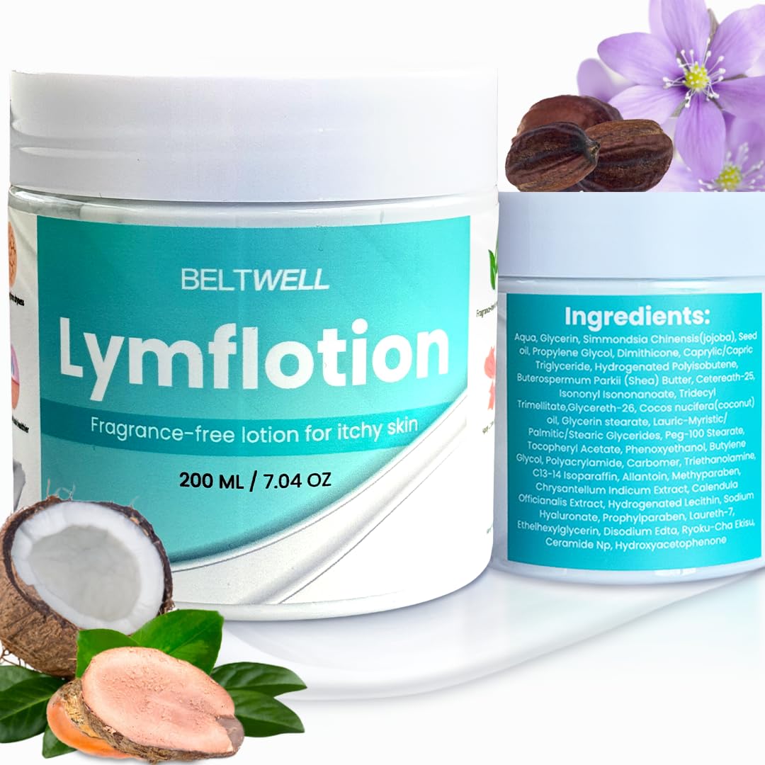 Beltwell Ultra-Soft Lymphatic Lotion - Moisturizes Dry Skin, Reduces Swelling & Puffiness, Supports Healthy Circulation, Enhances Skin Health