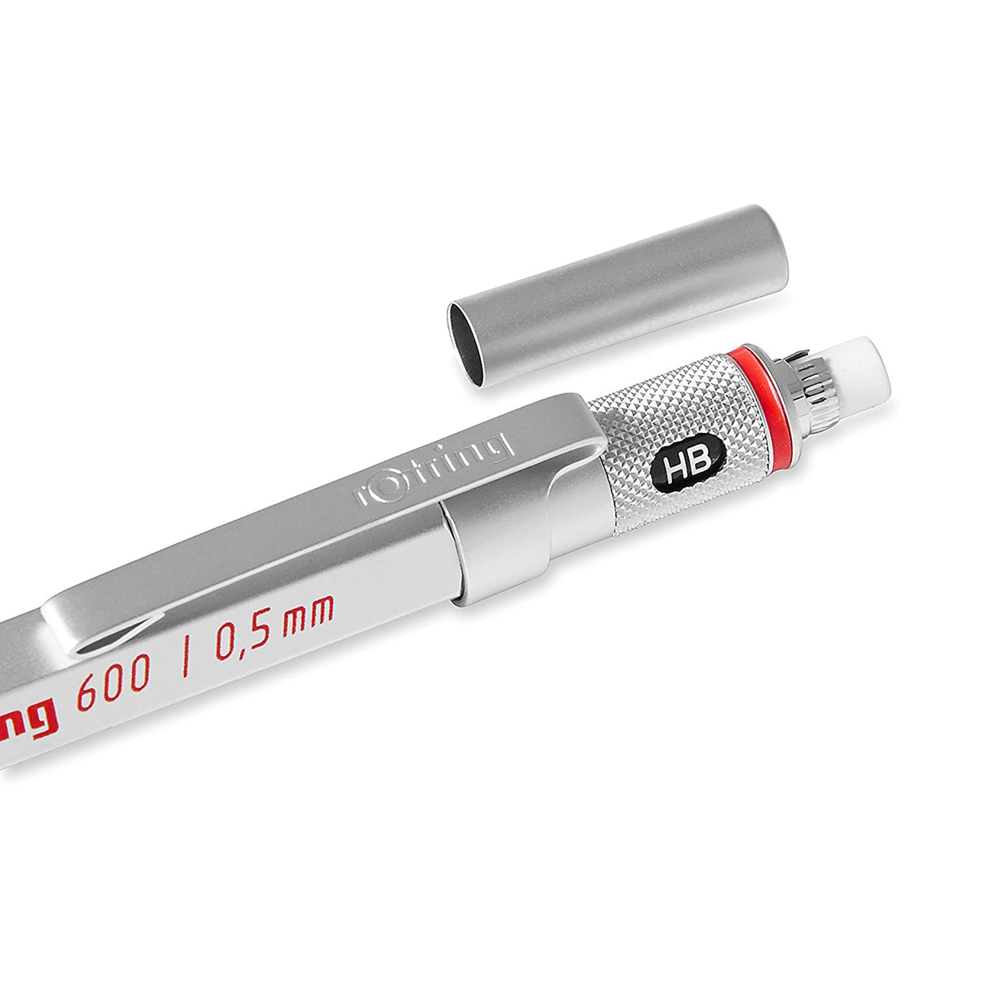 Rotring 600 0.5mm Silver Barrel Mechanical Pencil (1904445)