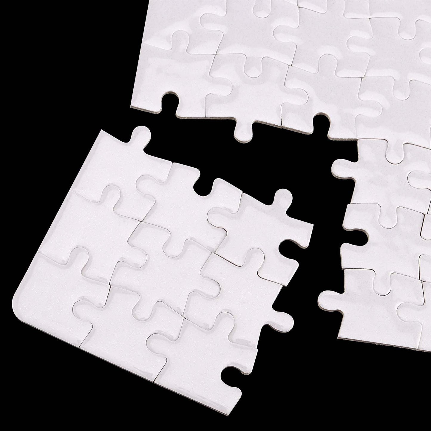 JAPCHET 40 Sets 7.9 x 5.8 Inches Sublimation Puzzle Blanks, 3200 Pieces White Blank Sublimation Jigsaw Puzzles, DIY Custom Puzzle for Heat Press Thermal Transfer, Printing and Craft