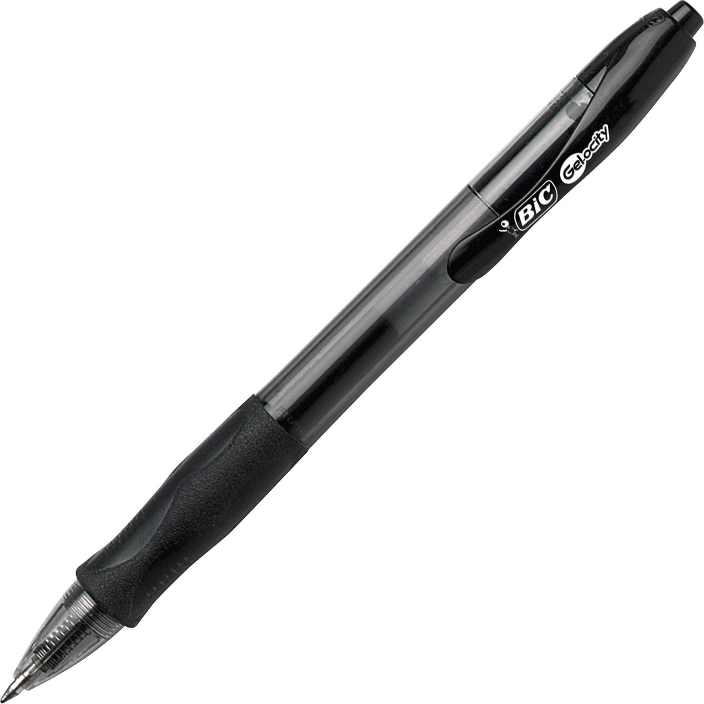 BIC Velocity Retractable Gel Pen, Medium Point, Black, 24-Count