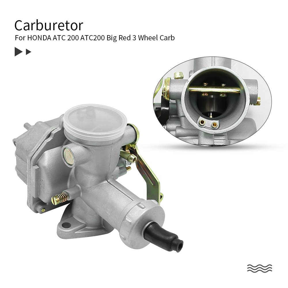 Anxingo Carburetor Replacement for Honda ATC185 ATC185S ATC200 ATC200S ATC200X ATC200E ATC200ES Big Red 200 Wheel Trike Carb 1982 1983 1984 1985