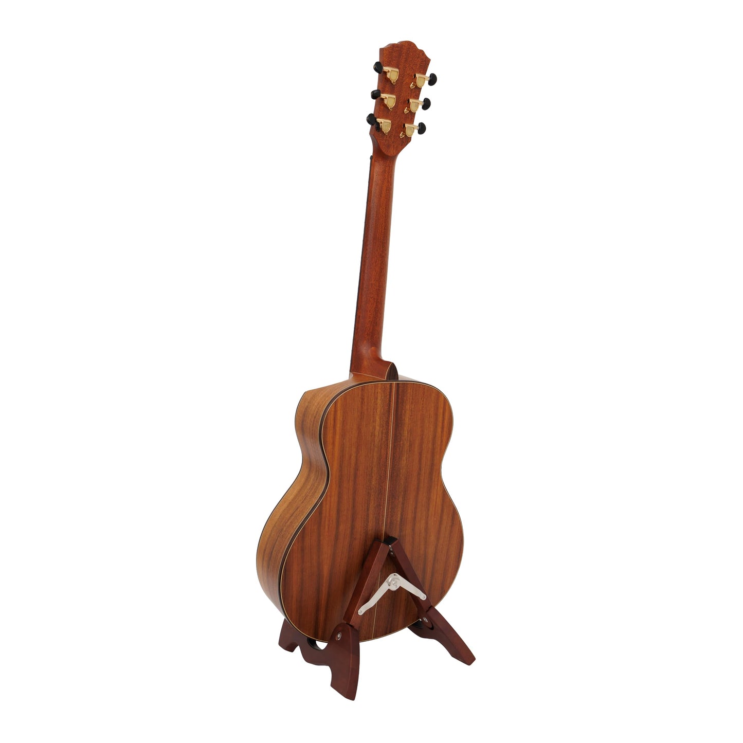 StarQuest Wood Guitar Stand, Folding A-Frame Wooden Floor Stand for Acoustic, Electric & Classical Guitars, Non-Slip Rubber Padding, Fully Assembled, Portable Guitar Holder, Support de guitare en bois