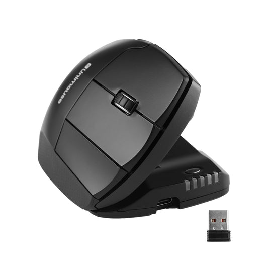 Contour Unimouse: Ergonomic Vertical Mouse Design Relieves Muscle Strain, Adjustable 35°-70° Angle, Customizable Thumb Rest, Rechargeable Battery, 6 Programmable Buttons, Mac and PC