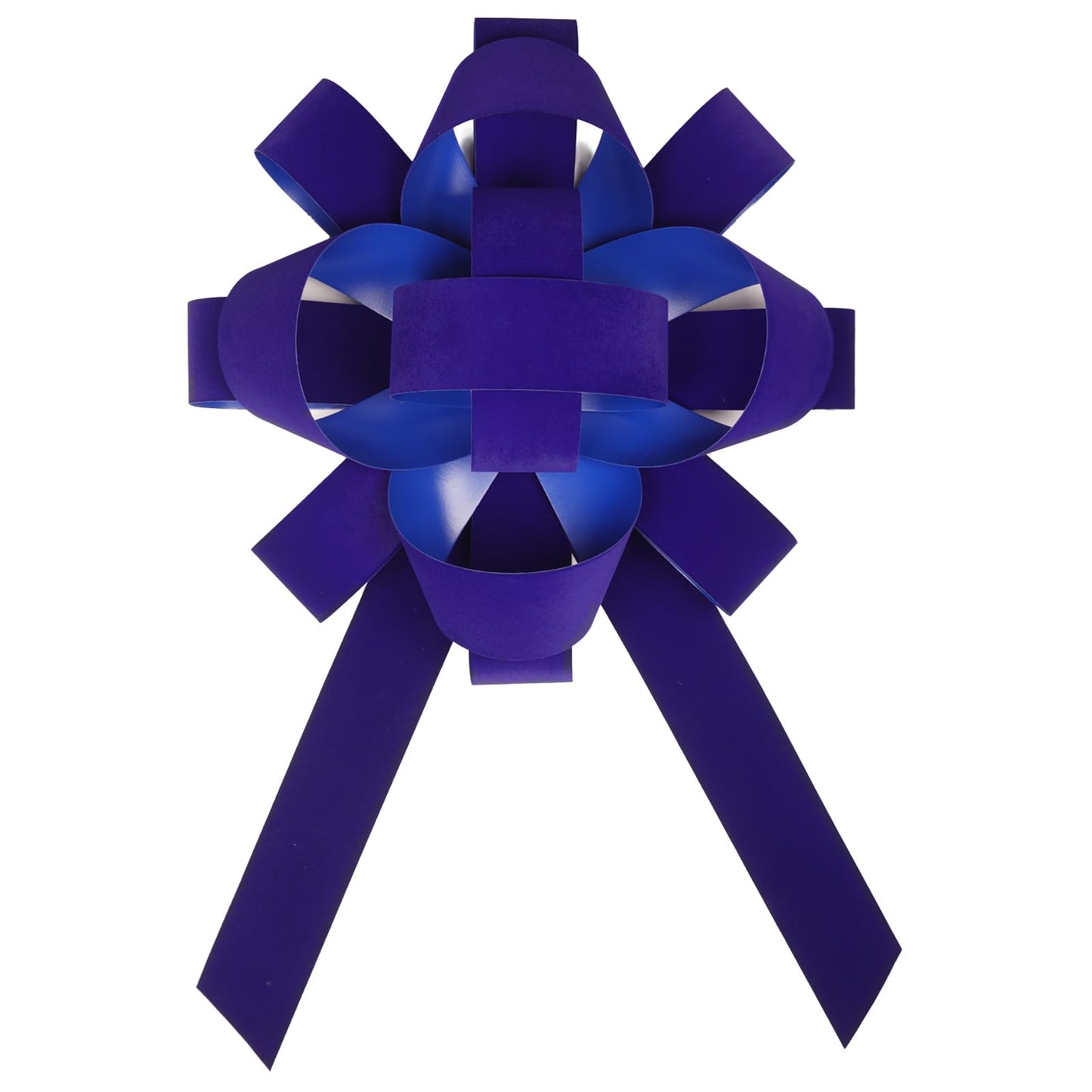 30" Blue Giant Car Bow | 30" Red Velvet Car Bow - Big Car Bow with Non Scratch Magnet Base, Weather Resistant and Waterproof Vinyl Magnetic Car Bow (1 Pack)