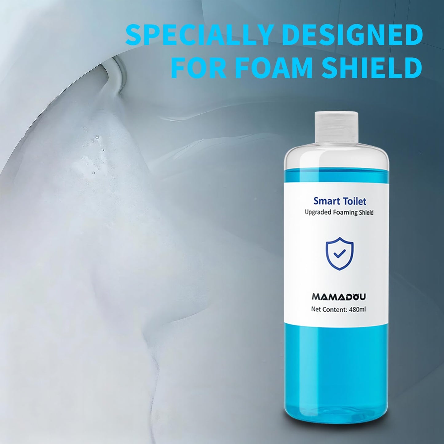 Foam Shield Agent Splash Control For Smart Toilet 480ml 2Pack Foaming Toilet Cleaning Liquid Fresh Comfortable Bathroom
