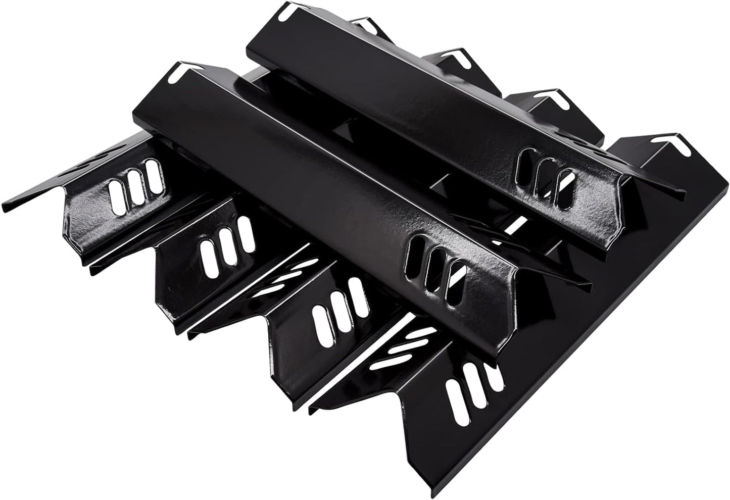 Criditpid Porcelain BBQ Heat Shields Replacment for Dyna-Glo DGB610SSP DGH483CRP DGF493BNP DGF510SBP, 15 inch Grill Heat Tent Plates for Outdoor Gourmet GR2205720-OG-00 GR2205723-OG-00.(6 Pack)