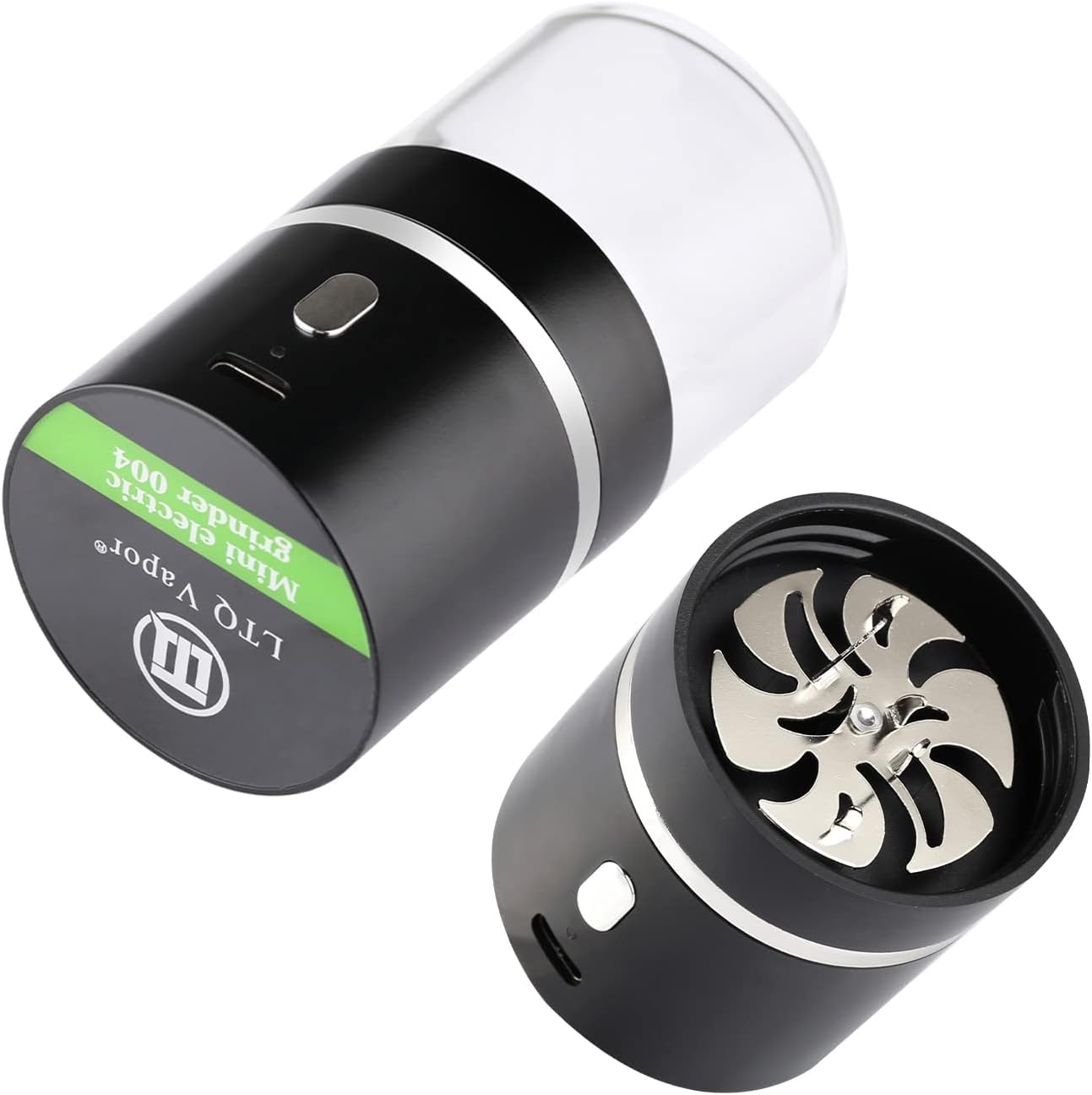 Aiyingmei Upgraded Mini Portable Electric Herb Grinder, Spice Pollen Grinder 400 mAh with 50ml Jar, Easy to Carry