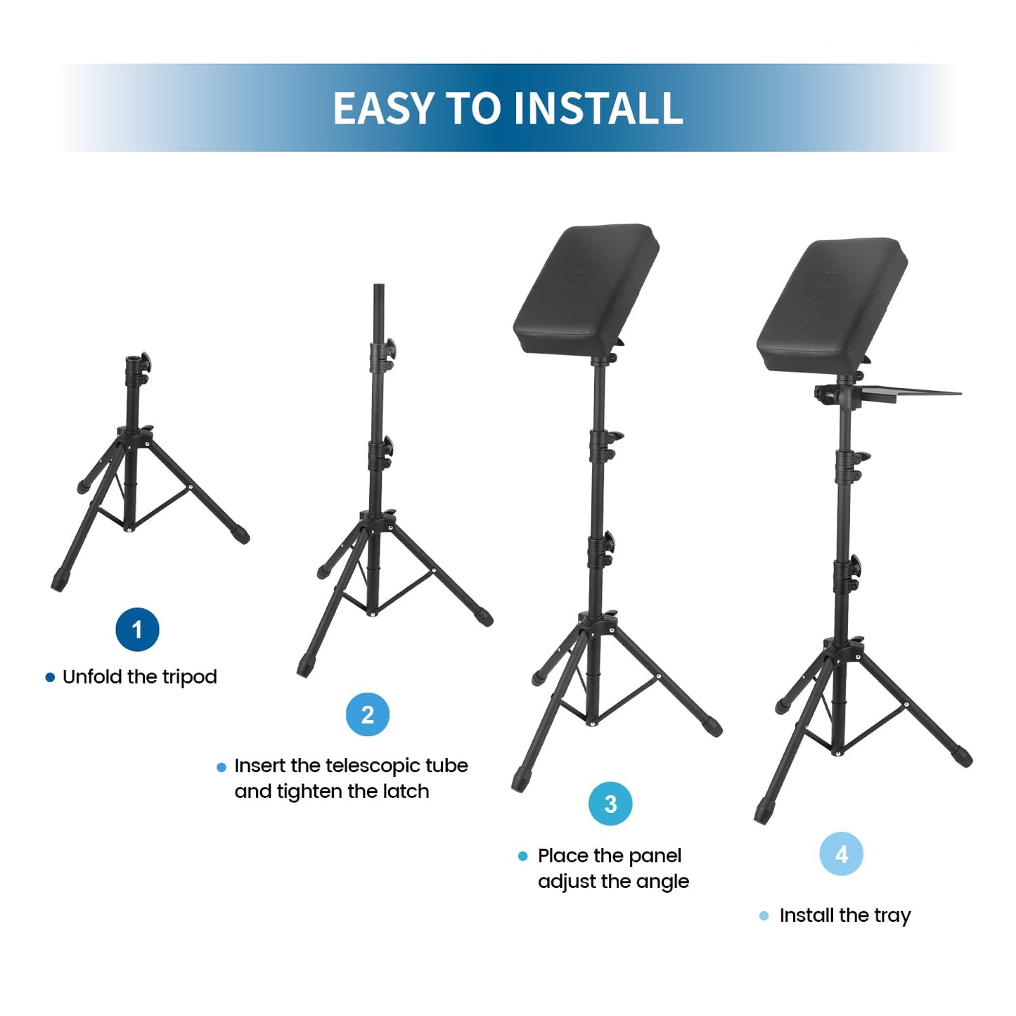 Tripartite Tattoo Armrest Stand Tripod Adjustable Height Tattoo Arm Holder Adjustable Portable Tattoo Arm Leg Rest Soft Sponge Pad for Studio Salon Tattoo Supplies, Black