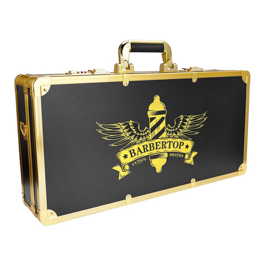 BARBERTOP Professional Barber Supplies Case, Golden