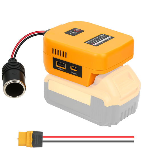 20V to 18V/12V Step-Down Converter for Dewalt 20V Max for Power Wheel Battery Adapter, DC 12V 10A 120W Buck Converter Regulator with 30A Fuse & Wire Terminal for Golf Cart RC Car Truck Light & DIY