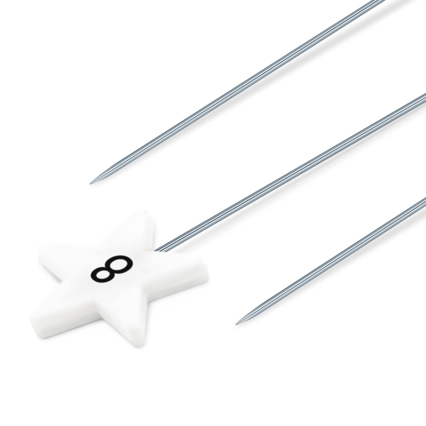 Dritz 3019 Flat Head Numbered and Directional Pins (115-Count), White