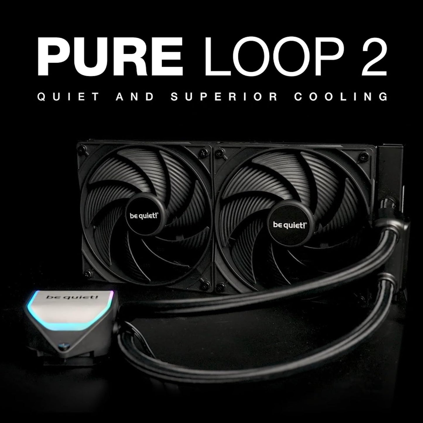 be Quiet! Pure Loop 2 240mm | All in One Water Cooling System | Intel 1700 1200 1150 1151 1155 | AM5 AM4 | BW017