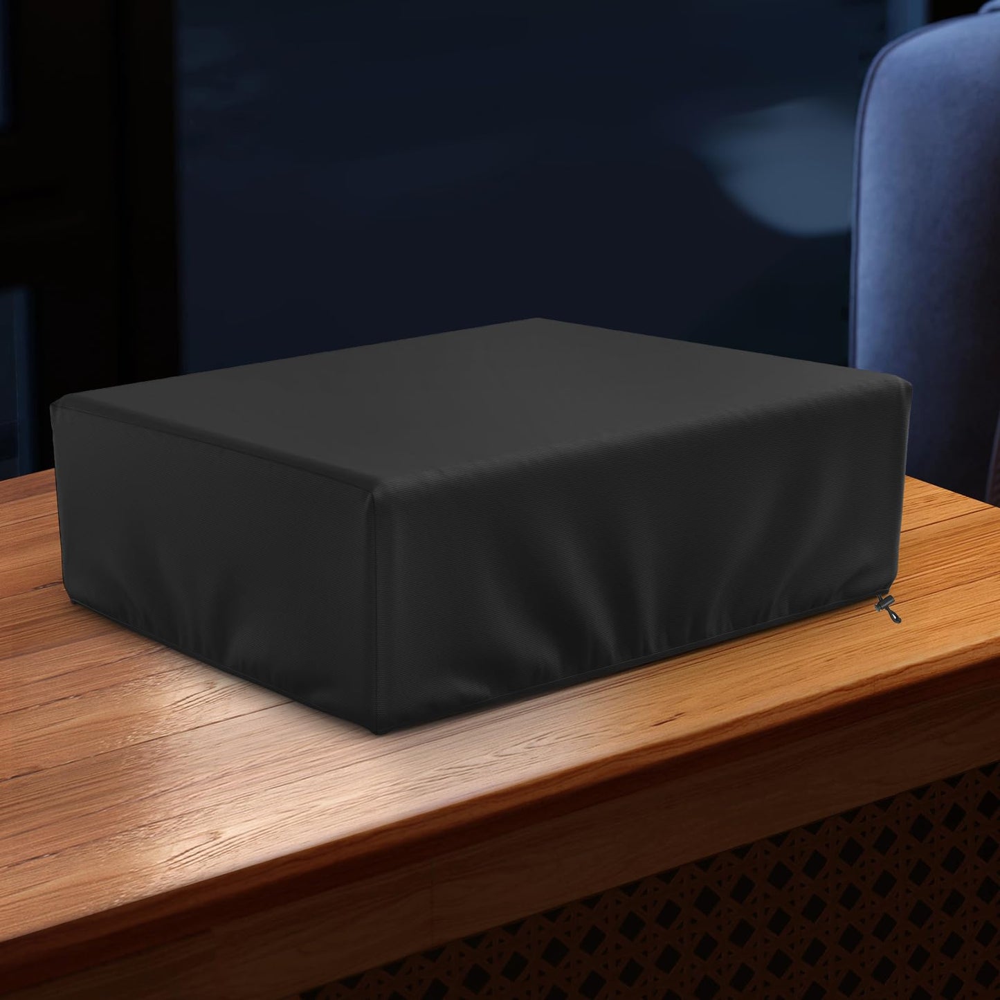 MUTUSHI Record Player Turntable Cover Turntable Dust Cover Suitable for Universal Record Players 18"L x 15"W x 5.5"H Black