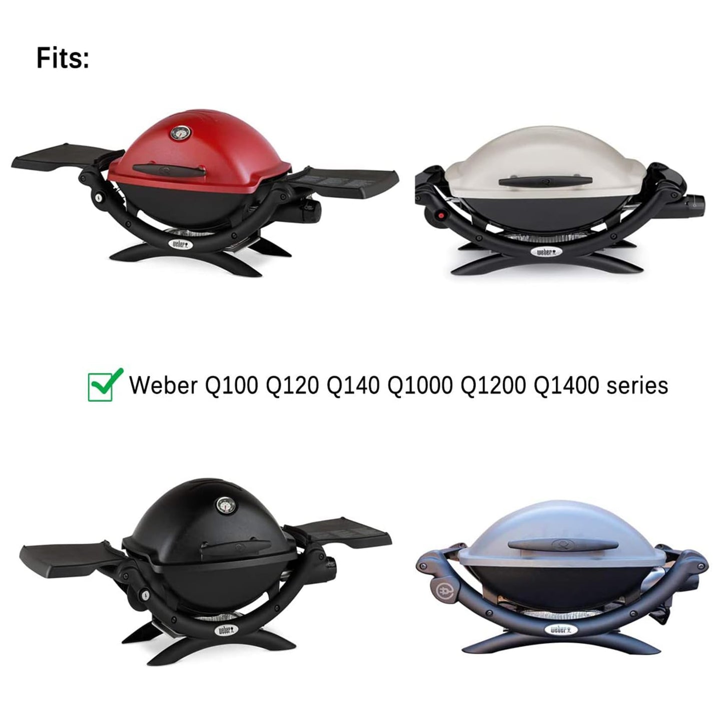 Stanbroil Cast Iron Cooking Griddle for Weber Q100 and Q1000 Series Grills, Replacement for Weber 6558