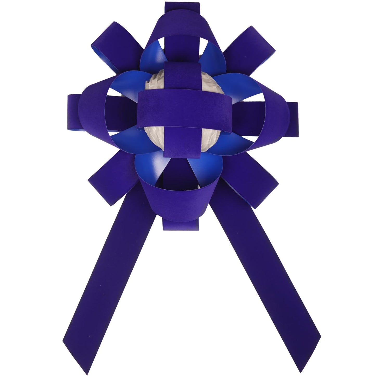 30" Blue Giant Car Bow | 30" Red Velvet Car Bow - Big Car Bow with Non Scratch Magnet Base, Weather Resistant and Waterproof Vinyl Magnetic Car Bow (1 Pack)