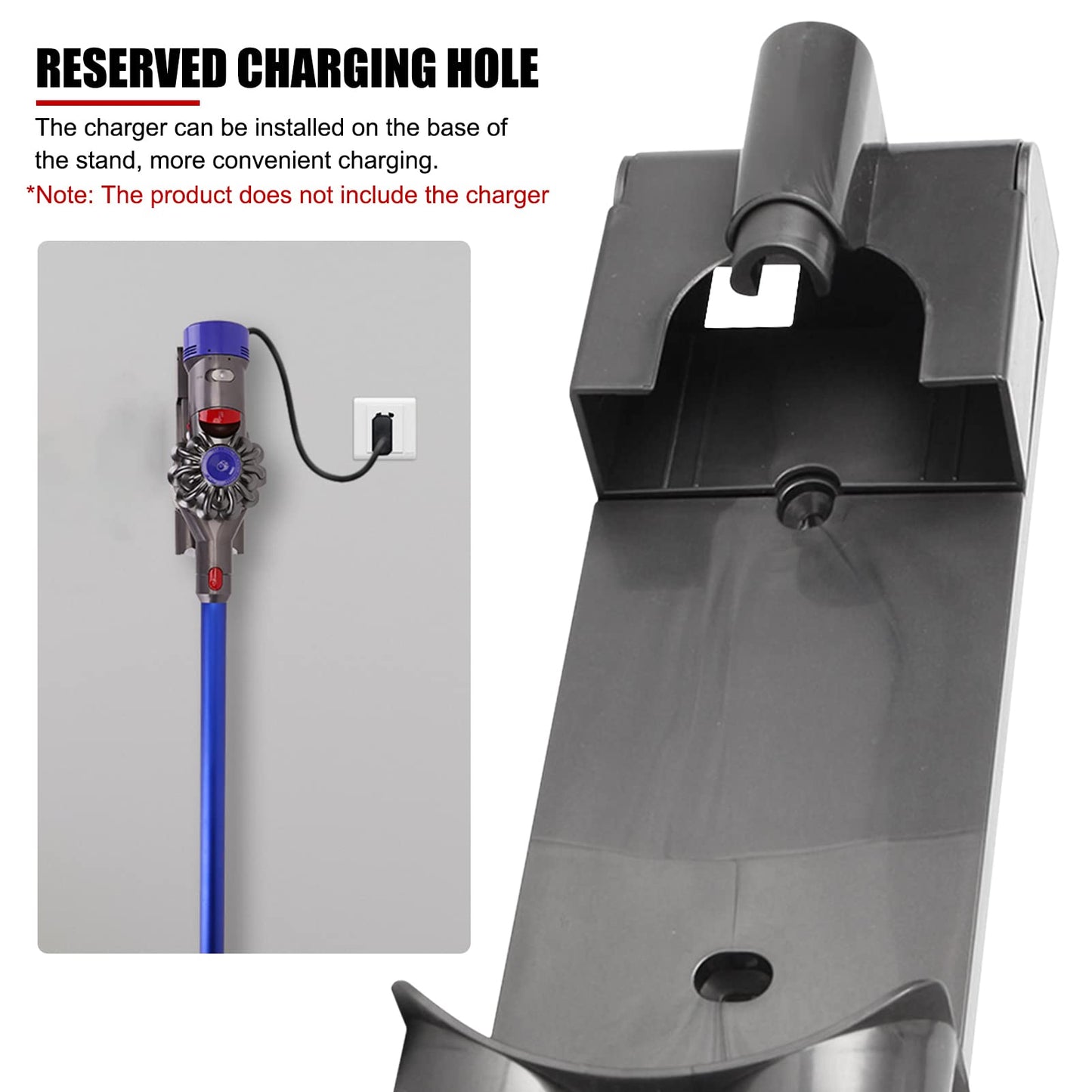 Wall Mounted Charging Dock Station Suitable for Dyson V7 V8 Series Handheld Vacuum Cleaner Replacement Accessories, Vacuum Cleaner Wall Mount Bracket