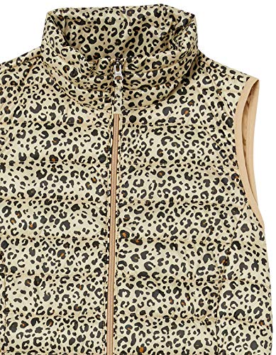 Amazon Essentials Women's Lightweight Water-Resistant Packable Puffer Vest, Animal, X-Large