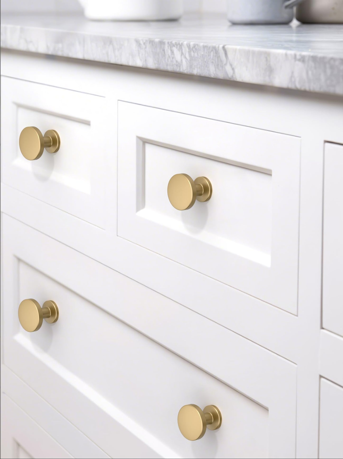 Talentedeco 10 Pack Champagne Bronze Kitchen Cabinet Knobs Cabinet Pulls Drawer Knobs Cabinet Hardware Zinc Knobs for Drawers