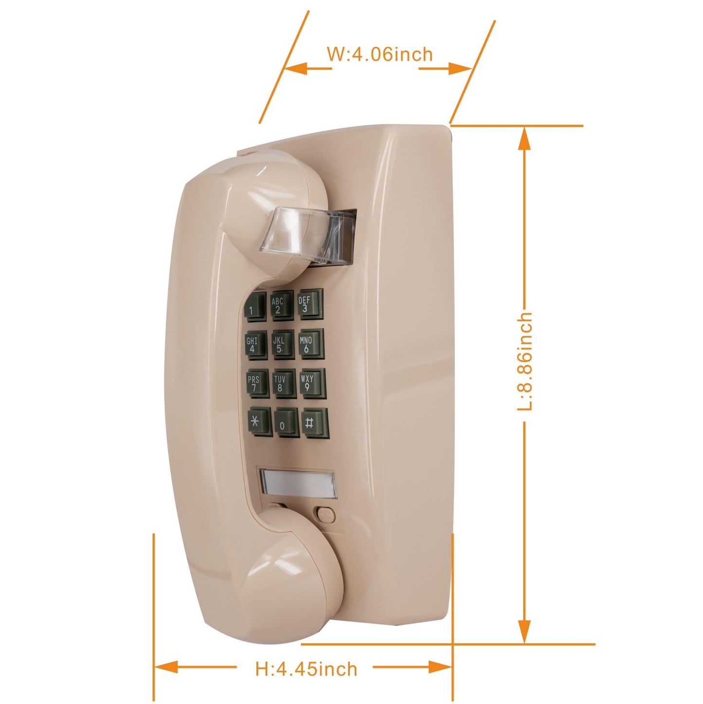 GHYTMTHOT Wall Phone, Wall Phones for landline Wall Mount, Used for Hotel School and Home.