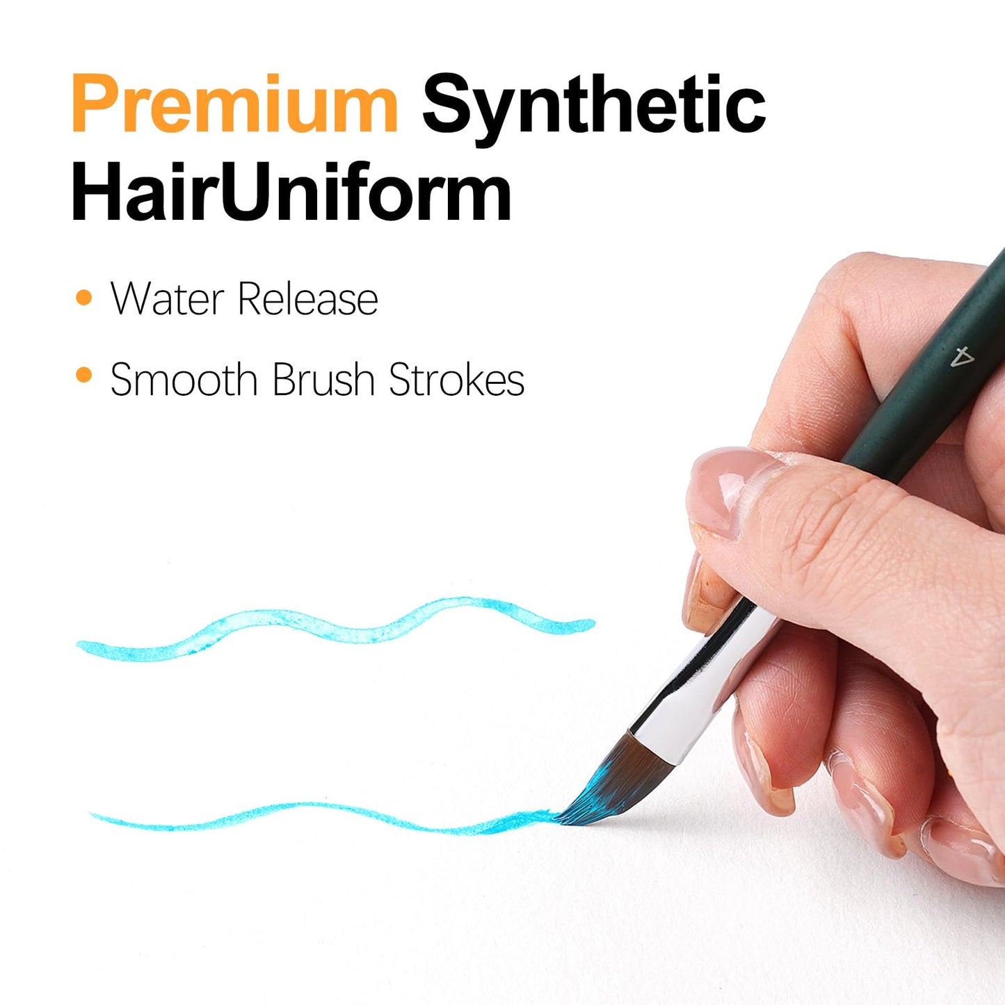 Fuumuui 5pcs Dual-Layer Grainer Brush Set- Professional Synthetic Filbert Comb Brushes for Unique Texture Painting Perfect for Artists Acrylic, Watercolor and Oil