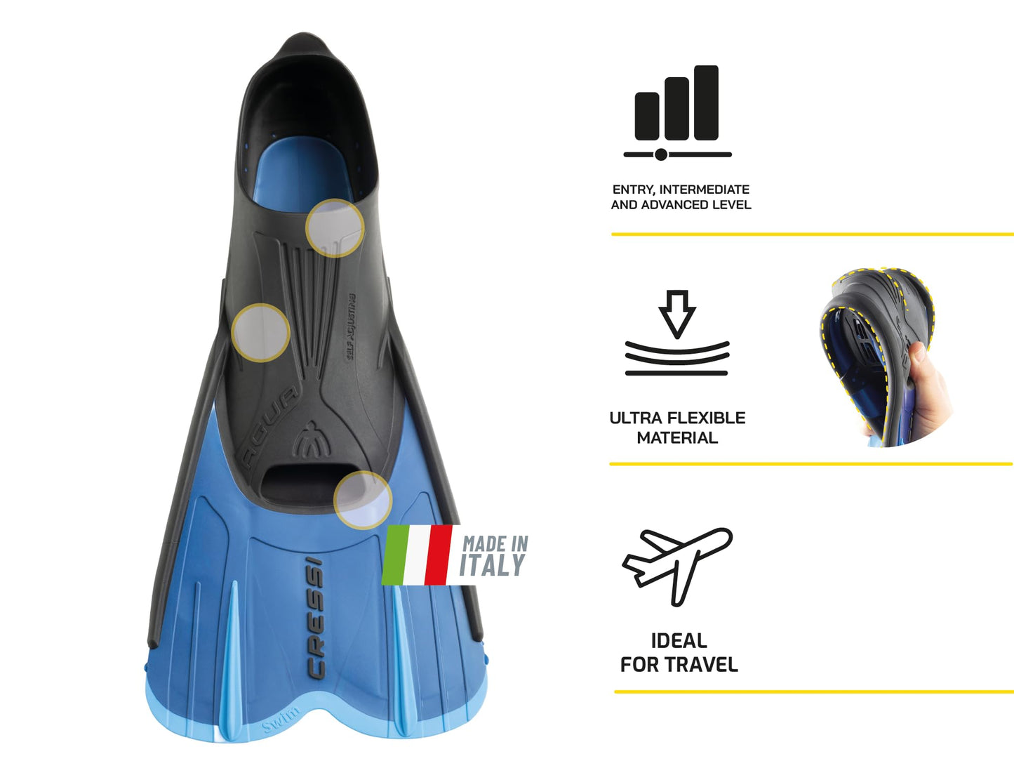 Cressi Agua Short, Blue/Azure, 41/42