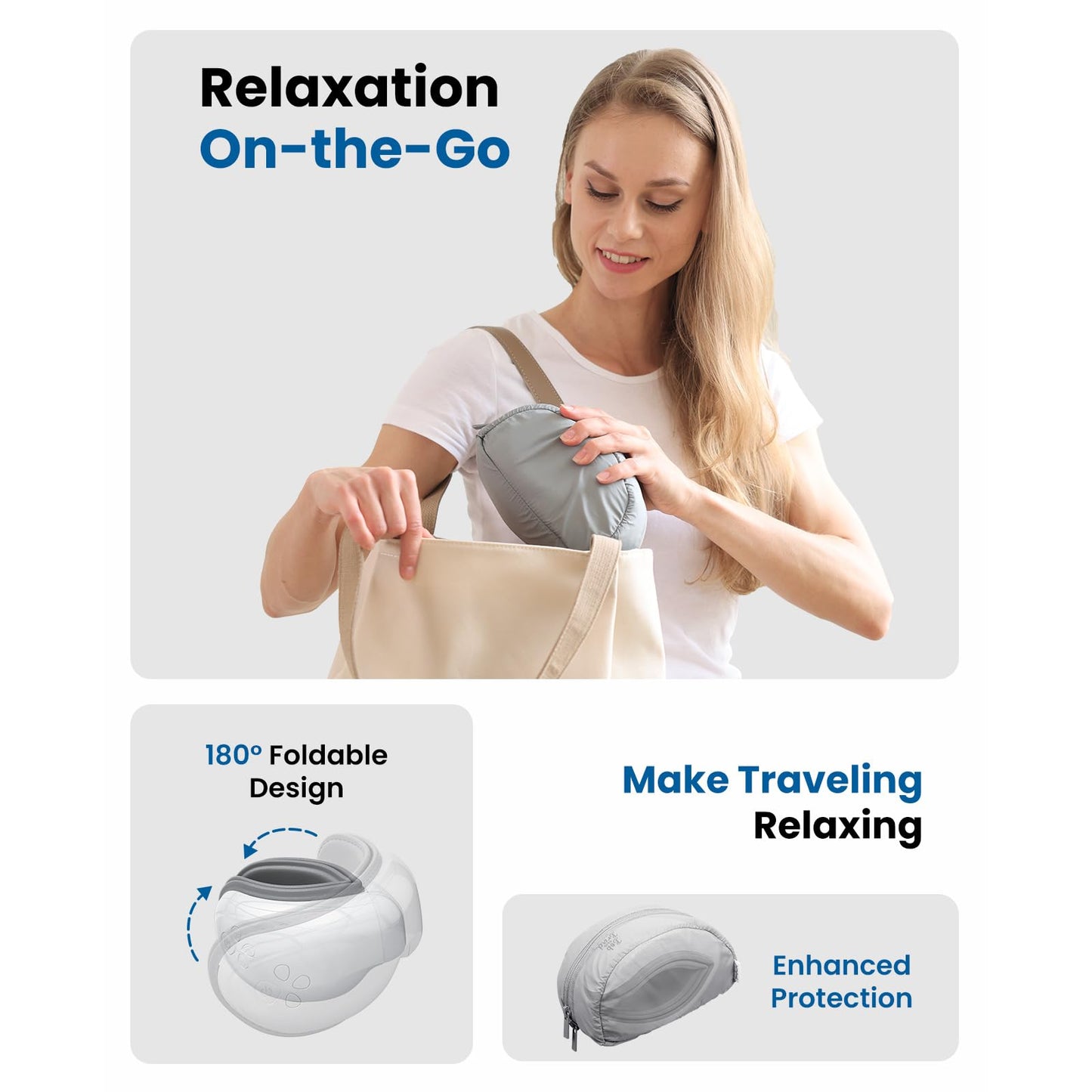 Bob and Brad EyeOasis 3 Electric Eye Mask with Heat and Cooling, Rechargeable Sleep Eye Mask for Relaxation, Birthday Christmas Gift for Women Men