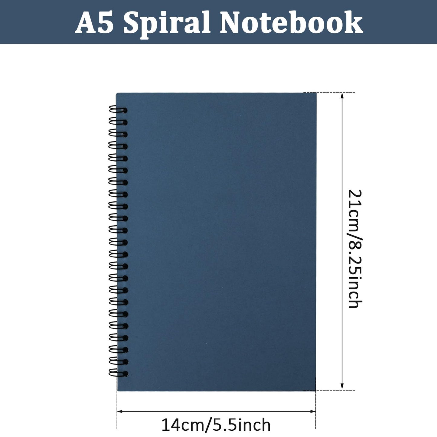 36 Pack Spiral Notebook College Ruled Journals Notebooks Lined 8.3 x 5.5 Inch Note Books Bulk A5 Writing Notebooks Thick Paper Notebook for Office Business School Supplies (Multi Color, 36 Pcs)