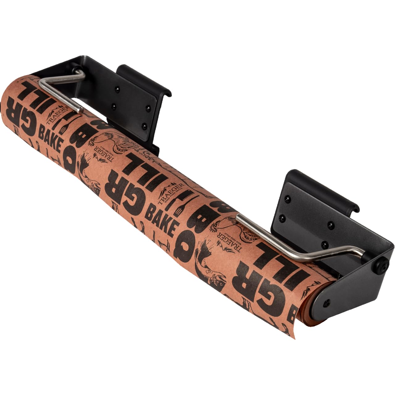Traeger Grills P.A.L. Pop-and-Lock Roll Rack, Adjustable Holder for Paper Towels, Aluminum Foil, Butcher Paper, Easy Install, Grill Accessory, BAC644